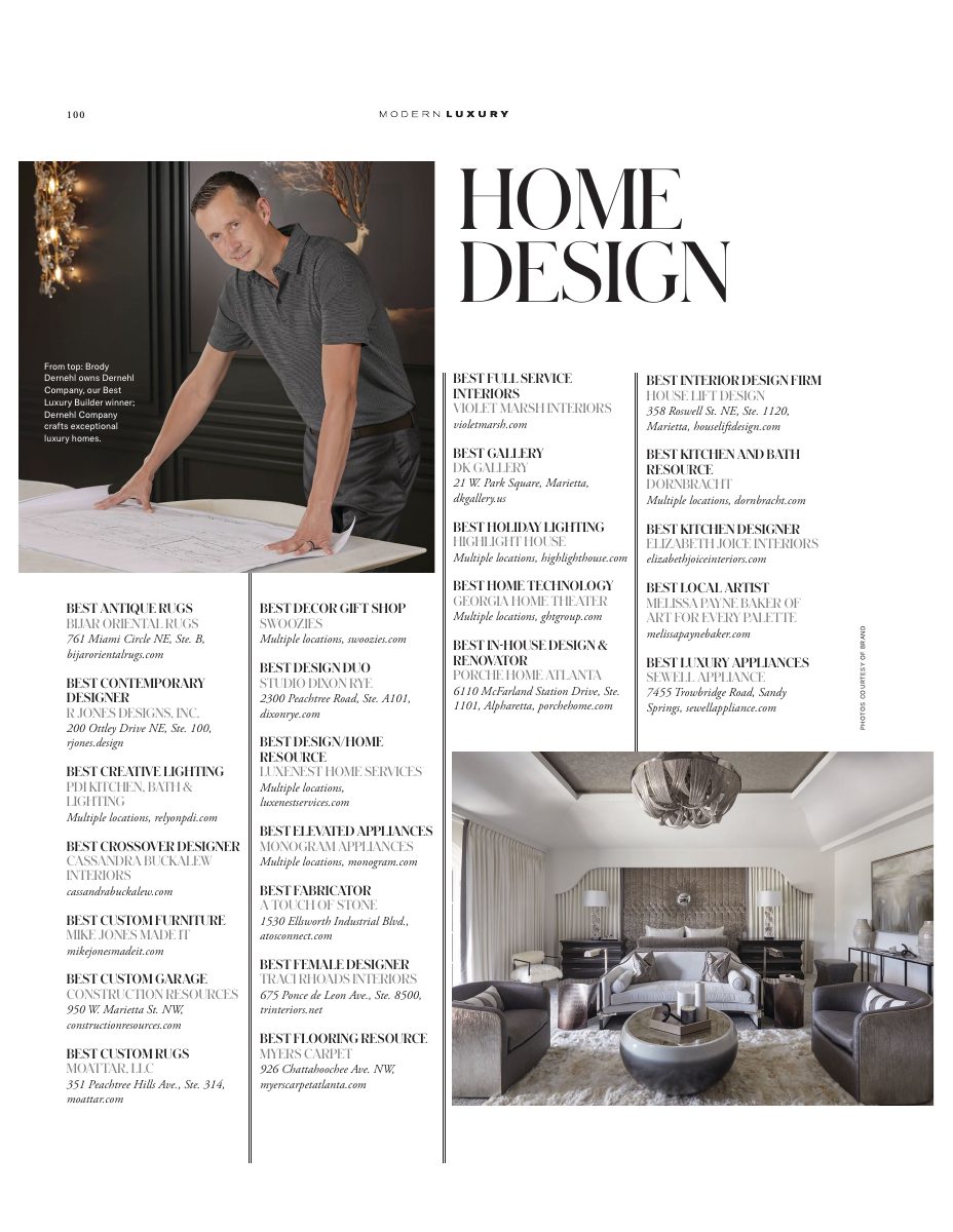 Best of the City 2026 article featuring Dernehl Company
