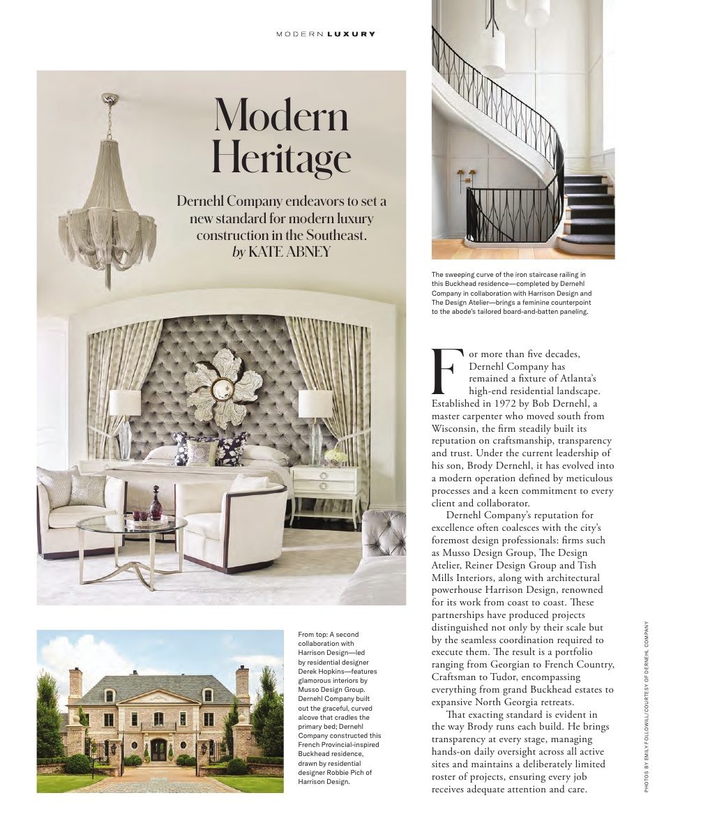 Modern Heritage 2026 feature on Dernehl Company